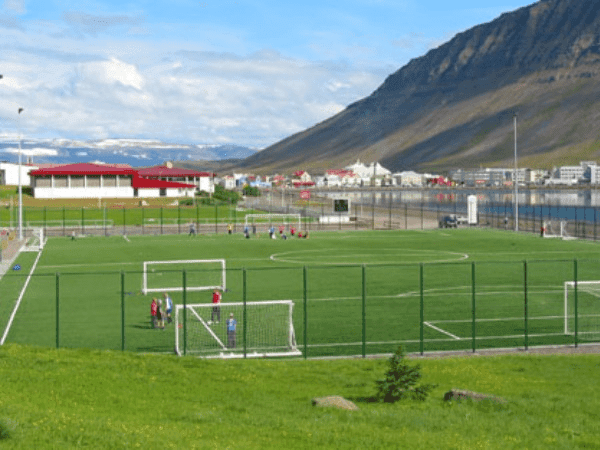 Torfnesvöllur, home stadium of BÍ / Bolungarvík
